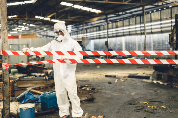 Professional Trauma Scene Cleanup technician working in River Edge, NJ